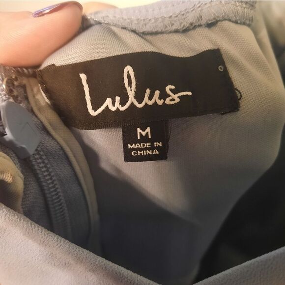 Lulu’s Air of Romance Light Blue Maxi Dress Size M - Picture 9 of 11